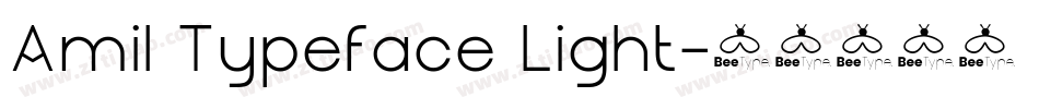 Amil Typeface Light字体转换